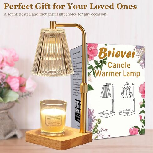 مصباح تدفئة الشموع مع مؤقت وخافت، مصباح تدفئة الشموع الكهربائية لشموع البرطمان، سخان شمع الشمع مع لمبات تسخين 2 × 50 وات، هدايا عيد الأم للأم، قاعدة من خشب الجوز in Kuwait
