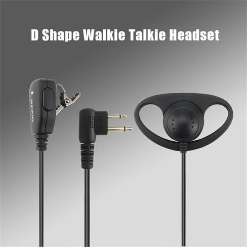 LSENG 2 Pins Way Radio Motorola D-Style Earpiece with Microphone and PTT Compatible Motorola Radio CP200 CP200d GP2000 CLS1110 CLS1410 CLS1413 CLS1450 (10 Pack) in Kuwait