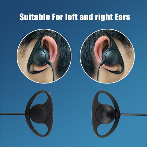 LSENG 2 Pins Way Radio Motorola D-Style Earpiece with Microphone and PTT Compatible Motorola Radio CP200 CP200d GP2000 CLS1110 CLS1410 CLS1413 CLS1450 (10 Pack) in Kuwait