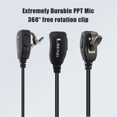 LSENG 2 Pins Way Radio Motorola D-Style Earpiece with Microphone and PTT Compatible Motorola Radio CP200 CP200d GP2000 CLS1110 CLS1410 CLS1413 CLS1450 (10 Pack) in Kuwait