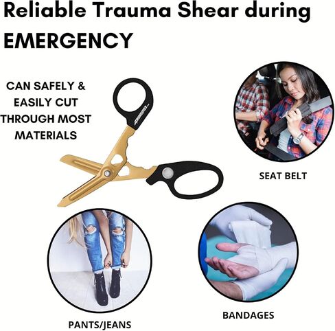 Hummingbird 4-in-1 Medical Scissors - Trauma Shears with Penlight for Nurses, Students, Respiratory Therapists, Veterinarians, and Medical Professionals (Blue) in Kuwait