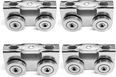 Trolley Assembly 4 Wheel Light Duty for Use with All 1-5/8" or Taller Strut Channel,Electro-Galvanized Zinc (4) in Saudi Arabia