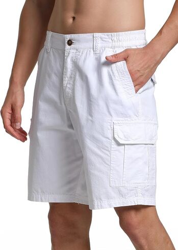 Xsylxgc Men's Cargo Shorts 10" Cotton Classic Casual Golf Hiking Shorts with 6 Pockets in Saudi Arabia