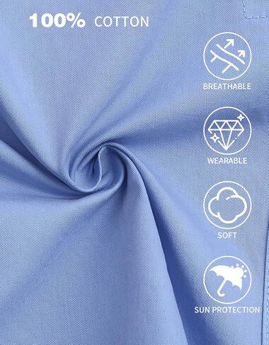 شورت Xsylxgc للرجال مقاس 10 بوصات من القطن الكلاسيكي كاجوال للمشي لمسافات طويلة مع 6 جيوب in Kuwait