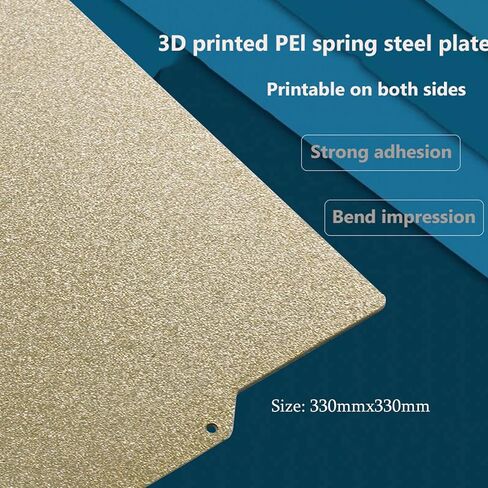 LANKEGU Double Side Texture PEI Build Plate for Neptune 3 Plus, 3D Printer Textured PEI Spring Steel Plate and Magnetic Base Print Bed for Elegoo Neptune 4 Plus 3D Printer 330x330mm in Saudi Arabia