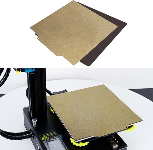 LANKEGU Double Side Texture PEI Build Plate for Neptune 3 Plus, 3D Printer Textured PEI Spring Steel Plate and Magnetic Base Print Bed for Elegoo Neptune 4 Plus 3D Printer 330x330mm in Saudi Arabia