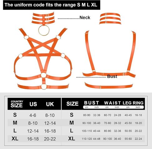 Women Harness Halter Pentagram Body Harness Bra Caged Bra Cupless Bra Crop Top Strappy Rave Wear in Saudi Arabia