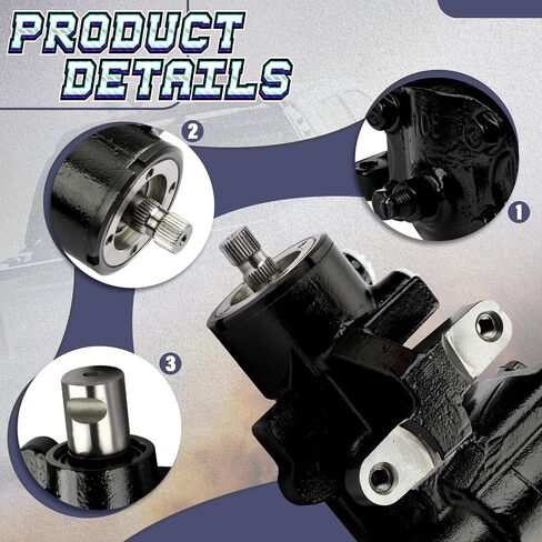 Fexhull 27-7524 Complete Power Steering Gear Box Gearbox Assembly Fit for Chevy Blazer 1987-1991, K5 Blazer 1980-1986，Pick-up Truck 1980-1987 | Fit for GMC Jimmy 1980-1991 OE# 7846959 in Saudi Arabia