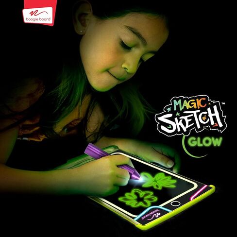 Boogie Board New Magic Sketch Reusable Kids’ Creativity Kit with Carry Case, Colorburst Drawing Pad, Stylus and Texture Tools, Double-Sided Templates for Drawing, Writing, and Tracing, Ages 4+ in Kuwait