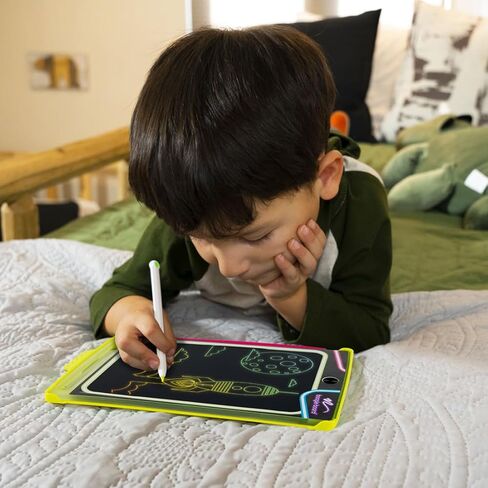 Boogie Board New Magic Sketch Reusable Kids’ Creativity Kit with Carry Case, Colorburst Drawing Pad, Stylus and Texture Tools, Double-Sided Templates for Drawing, Writing, and Tracing, Ages 4+ in Kuwait