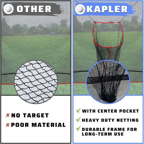 Kapler Golf Net, 8x8FT Golf Practice Nets with Pocket Target for Backyard Driving Indoor Outdoor Training Use, Ideal Gifts for Men/Dad/Husband/Boys/Golf Lovers in Saudi Arabia