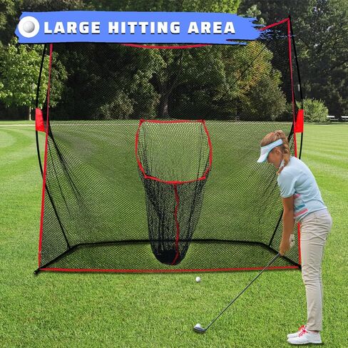 Kapler Golf Net, 8x8FT Golf Practice Nets with Pocket Target for Backyard Driving Indoor Outdoor Training Use, Ideal Gifts for Men/Dad/Husband/Boys/Golf Lovers in Saudi Arabia