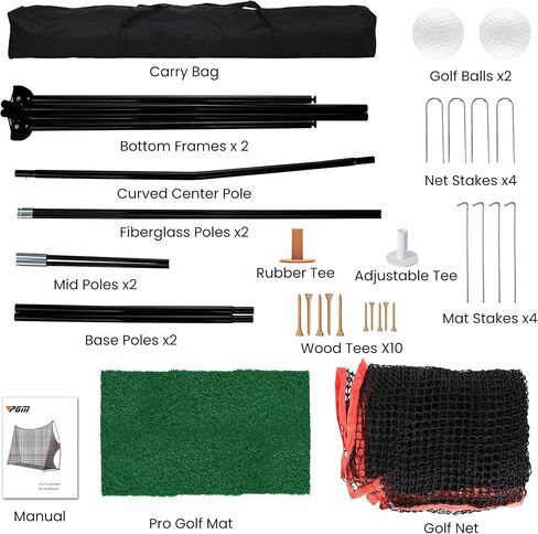 Golf Practice Net, 10x7 feet Golf Nets for Backyard Driving, Heavy Duty Golf Net – Home Golf Swing Training - Indoor Outdoor Use - Golf Simulator for Any Golfer in Saudi Arabia