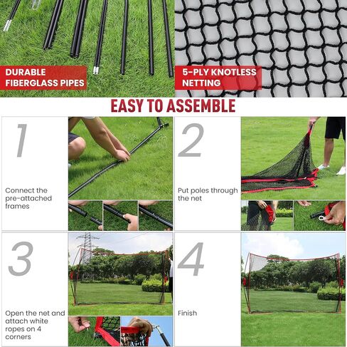 Golf Practice Net, 10x7 feet Golf Nets for Backyard Driving, Heavy Duty Golf Net – Home Golf Swing Training - Indoor Outdoor Use - Golf Simulator for Any Golfer in Saudi Arabia