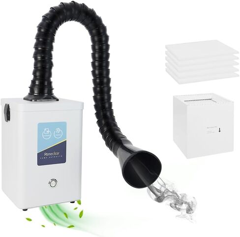 تم تصميم مستخرج دخان اللحام FC2001 من أجل لحام سطح المكتب بقوة 120 متر مكعب/ساعة، مرشح متكامل منخفض الضوضاء، مناسب لإصلاح المكونات الإلكترونية in Kuwait