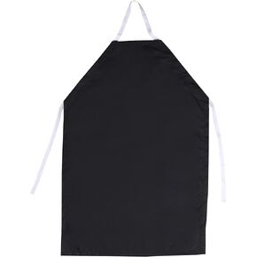 EISCO Rubber Vinyl Apron, Medium (27" W x 36" L) - Adjustable Bib Apron for Dishwashing, Butcher, Laboratory - Black in Kuwait