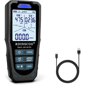 EMF Meter, Electromagnetic Electric Magnetic Radio Frequency Field Detector Hand-held Digital LCD EMF Detector, Great Tester for Home EMF Inspections, Office, Outdoor in Saudi Arabia