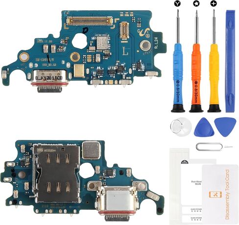 استبدال منفذ الشحن لجهاز Samsung Galaxy S21 5G USB Type-C استبدال كابل مرن لمنفذ الشحن مع أدوات - متوافق مع SM-G991W SM-G991U (مجموعة إصلاح لوحة موصل القاعدة) in Saudi Arabia