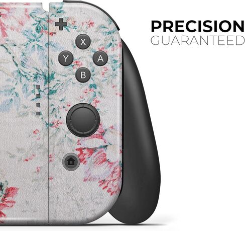 Design Skinz - Compatible with Nintendo DSi XL - Skin Decal Protective Scratch-Resistant Removable Vinyl Wrap Cover - Coral & Blue Grunge Watercolor Floral in Saudi Arabia