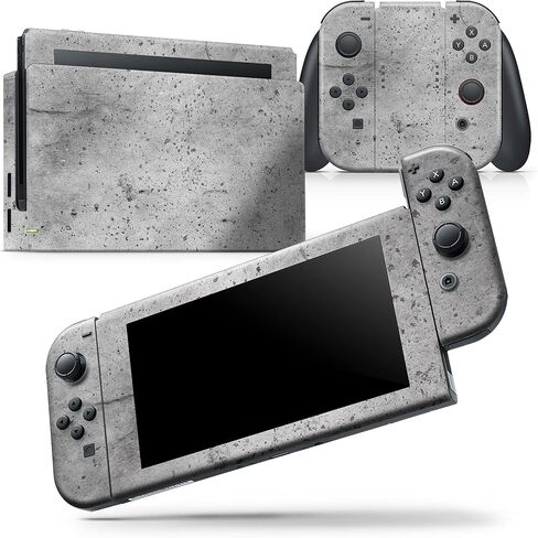 Design Skinz - متوافق مع Nintendo DSi XL - غطاء حماية من الفينيل مقاوم للخدش وقابل للإزالة - نسيج الجرونج الخرساني in Saudi Arabia