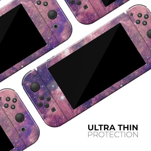 Design Skinz - متوافق مع Nintendo 3DS XL - غطاء حماية من الفينيل قابل للإزالة ومقاوم للخدش - سديم وردي لامع نابض بالحياة in Saudi Arabia