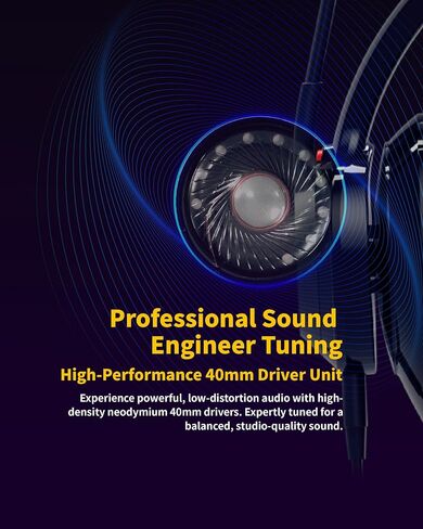 KURO X-Ear 1 Gaming Headset, AI Gesture Control, 7.1 Surround, 3D Live Recording, Transparency Mode, Noise-Canceling Mic, USB-C, LED Modes, Multiplatform Compatible in Saudi Arabia