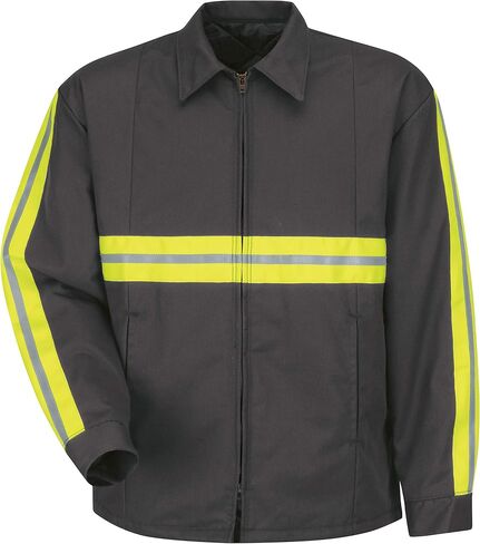 Red Kap Men's Enhanced Visibility Perma Lined Panel Jacket in Saudi Arabia