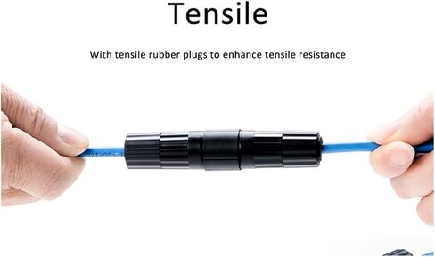 CAT5E IP68 RJ45 Connector Network Cable Straight-Through Connector Ethernet UTP M23 Female Extension Adapter in Saudi Arabia