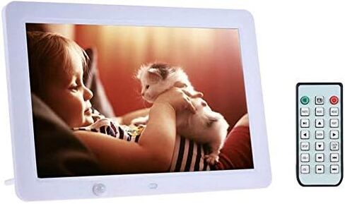 12-inch Digital Photo Frame with a 1280x800 high-Definition LED Display, Featuring a Calendar, Alarm Clock, MP3 and Video Player, and a Remote Control—The for Family. in Saudi Arabia