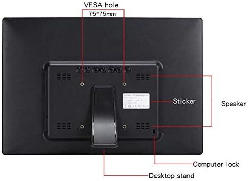 17-inch Digital Photo Frame, Full HD 1440x900 IPS Display, Photo, Music and Video Player, Calendar, Alarm Clock, Remote Control, Supports USB and SD Card. in Saudi Arabia