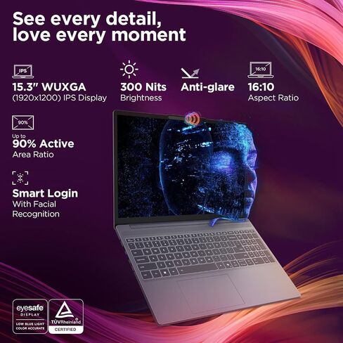 Lenovo 2025-2026 New Generation 15.3" Business and Student Laptop, Intel Core i7-13620H(Outperforms i9-13900H), 16GB RAM, 512GB SSD, Ultra Quiet Design, Long Battery Life, WiFi 6, Windows 11, WOWPC in Saudi Arabia