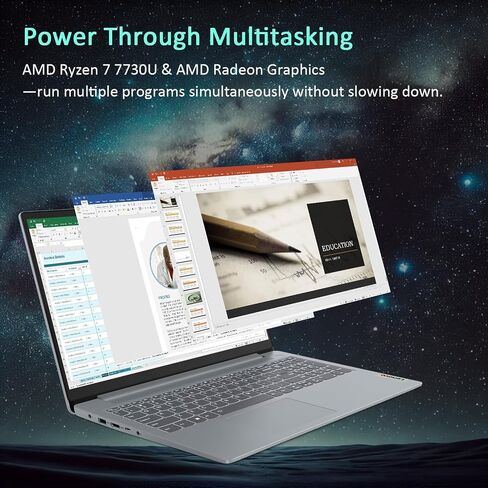Lenovo IdeaPad Slim 3 15.6 Laptop | 2025/2026 Edition | AMD Ryzen 7 7730U (Beats Intel Ultra 7 255U) | FHD Screen (1920 x 1080) | 16GB RAM | 512GB PCIe SSD | WiFi-6 | Ethernet RJ-45 | Windows 11 in Saudi Arabia