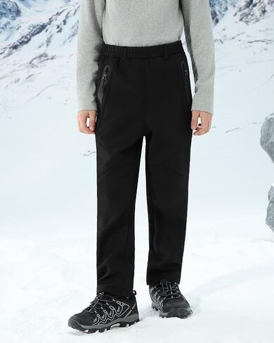 WULFUL Kids Waterproof Snow Ski Pants Boys Girls Outdoor Winter Fleece Hiking Insulated Snowboard Pants in Saudi Arabia