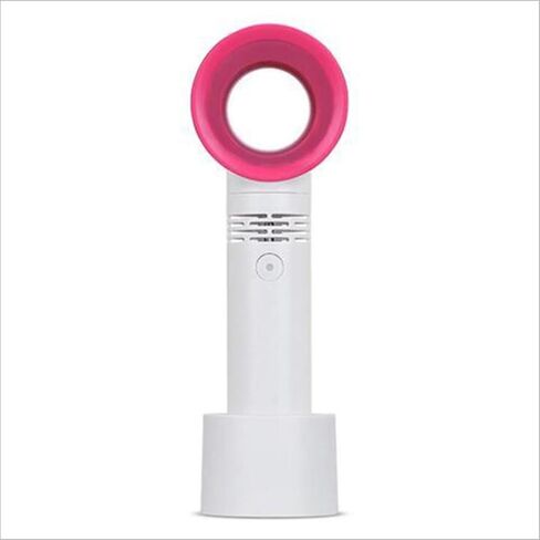 مروحة Dioche Mini USB المحمولة الخالية من الشفرة لتمديد الرموش، حجم صغير، تصميم خالي من الشفرة، مقبض ممتد، دعامة أساسية، عملية الرياح، تغليف رائع، مع بطارية (كما هو موضح) in Kuwait