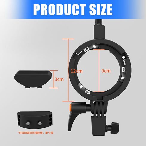 Quick-Release Speedlight Mount with Anti-Slip Base & 180° Tilt for F1250 F1200 TR950II Photography Accessories Mount Accessories in Saudi Arabia