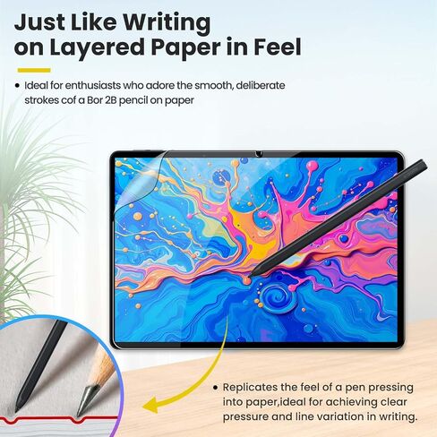 واقي شاشة ذو ملمس ورقي لجهاز Teclast ArtPad Pro - فيلم PET غير لامع مضاد للوهج، مضاد لبصمات الأصابع، مقاوم للخدش، حساسية عالية للمس للرسم وتدوين الملاحظات in Kuwait