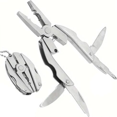 5-in-1 Multi tool Set, Stainless Steel Pliers & Mini Wrench, Gifts for Men, Camping Gear in Saudi Arabia