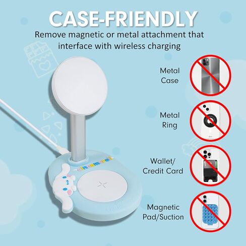 Sonix x Sanrio MagSafe Compatible 2-in-1 Charger Stand, Magnetic Wireless Charging Station for iPhone 17/16/15/14/13/12, AirPods Pro w/USB-C Cable | Hello Kitty in Saudi Arabia