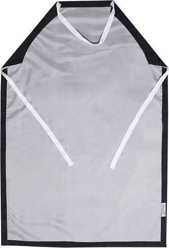 EISCO Rubber Vinyl Apron, Medium (27" W x 36" L) - Adjustable Bib Apron for Dishwashing, Butcher, Laboratory - Black in Kuwait