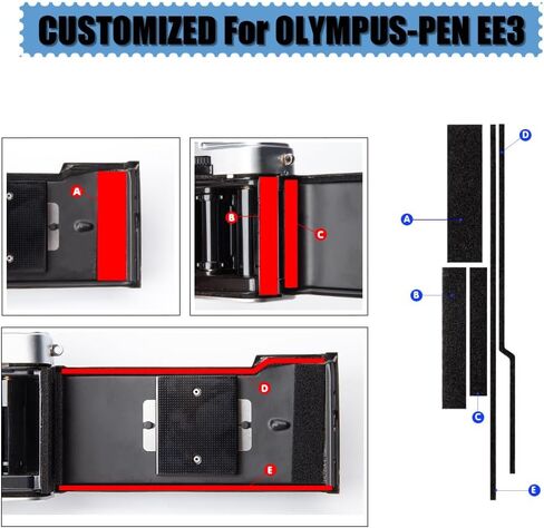 EE-3 رغوة مانعة للتسرب ذاتية اللصق مسبقة القطع لقلم أوليمبوس EE-3 مجموعات إسفنجية ملحقات كاميرا الفيلم (لقلم أوليمبوس EE-3) in Saudi Arabia