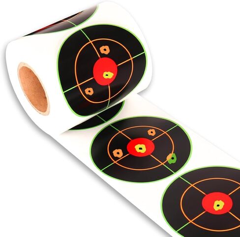 Highwild 3 Inch Splatter Adhesive Bullseye Shooting Target Stickers - Splash Effect of Multiple Colors - 250 Pack in Saudi Arabia