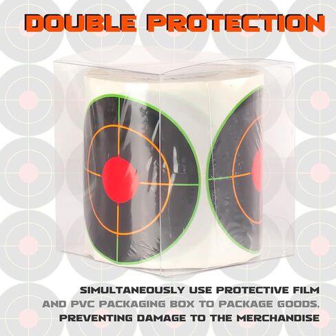 Highwild 3 Inch Splatter Adhesive Bullseye Shooting Target Stickers - Splash Effect of Multiple Colors - 250 Pack in Saudi Arabia