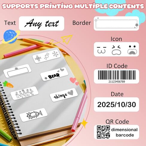3 Rolls Label Maker Tapes, Totall 540 PCS Label Sticker Tape-12mm×30mm(0.47"x1.18") Thermal Self-Adhesive Waterproof Paper for D30 P11 Printer, Adhesive Tapes for Office Household Supplies in Saudi Arabia