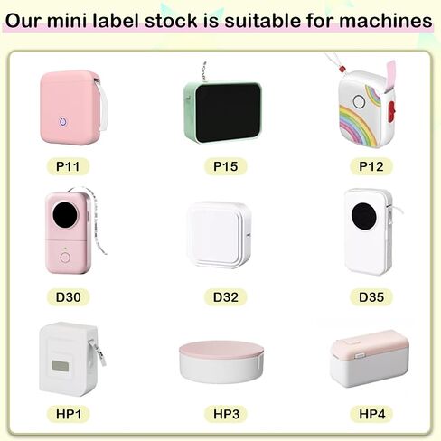 3 Rolls Label Maker Tapes, Totall 540 PCS Label Sticker Tape-12mm×30mm(0.47"x1.18") Thermal Self-Adhesive Waterproof Paper for D30 P11 Printer, Adhesive Tapes for Office Household Supplies in Saudi Arabia