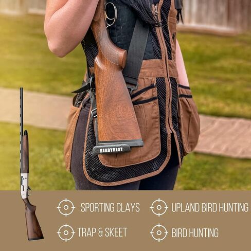 ReadyRest Shotgun Rest Accessory for Sporting Clays, Trap Shooting, Pheasant and Dove Hunting | Made in The USA in Saudi Arabia