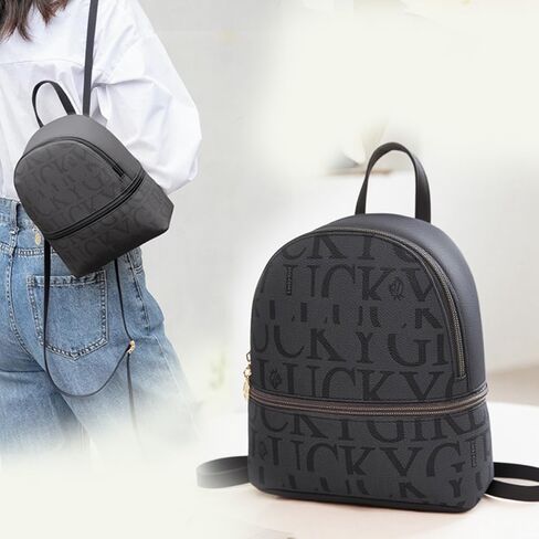 Multi Multipurpose Backpack,Casual Daypack,Work,Daypack Bag,Holds mobile phones, cosmetics, mobile power, tissues, etc.Apricot,Black in Saudi Arabia