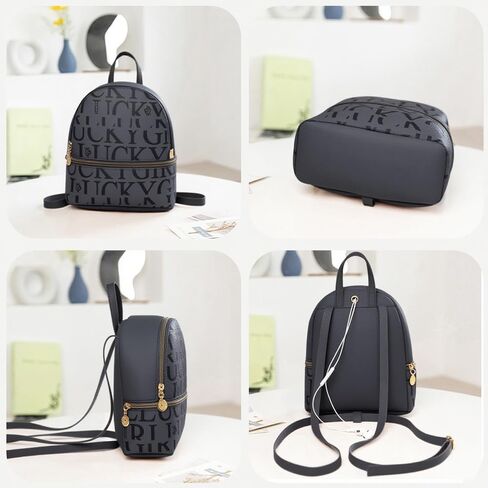 Multi Multipurpose Backpack,Casual Daypack,Work,Daypack Bag,Holds mobile phones, cosmetics, mobile power, tissues, etc.Apricot,Black in Saudi Arabia