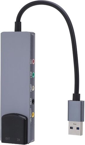 بطاقة صوت خارجية VBESTLIFE، محول صوت USB 5.1 7.1 قناة مع تقليل الضوضاء لنظام Wins 98، ME، 2000 7، 8 in Saudi Arabia