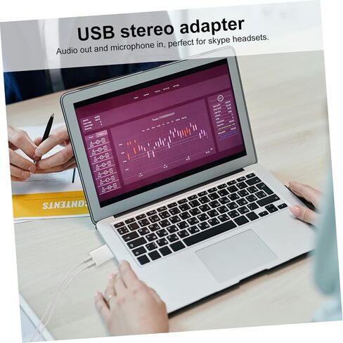 محول صوت خارجي لبطاقة الصوت TEHAUX USB مع سماعة رأس وميكروفون ومقبس من سبائك الألومنيوم لتشغيل صوت ستيريو لأجهزة الكمبيوتر المحمول وموسيقى الألعاب والبث المباشر in Kuwait