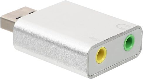 محرك الأقراص الألومنيوم USB محول الصوت بطاقة صوت ستيريو خارجية مع ميكروفون ومقبس سماعة الرأس لأجهزة الكمبيوتر المحمول المكتبية in Kuwait